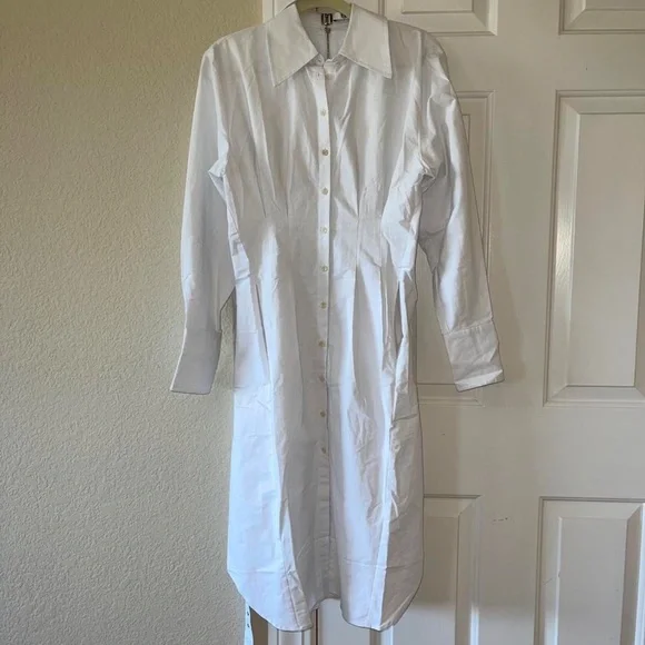 Tibi poplin button down shirt dress. Size XS. - Picture 2 of 4